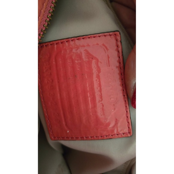 Coach Coral‎ Pink Patent Leather Shoulder Bag w/ Chain Strap - Picture 8 of 16